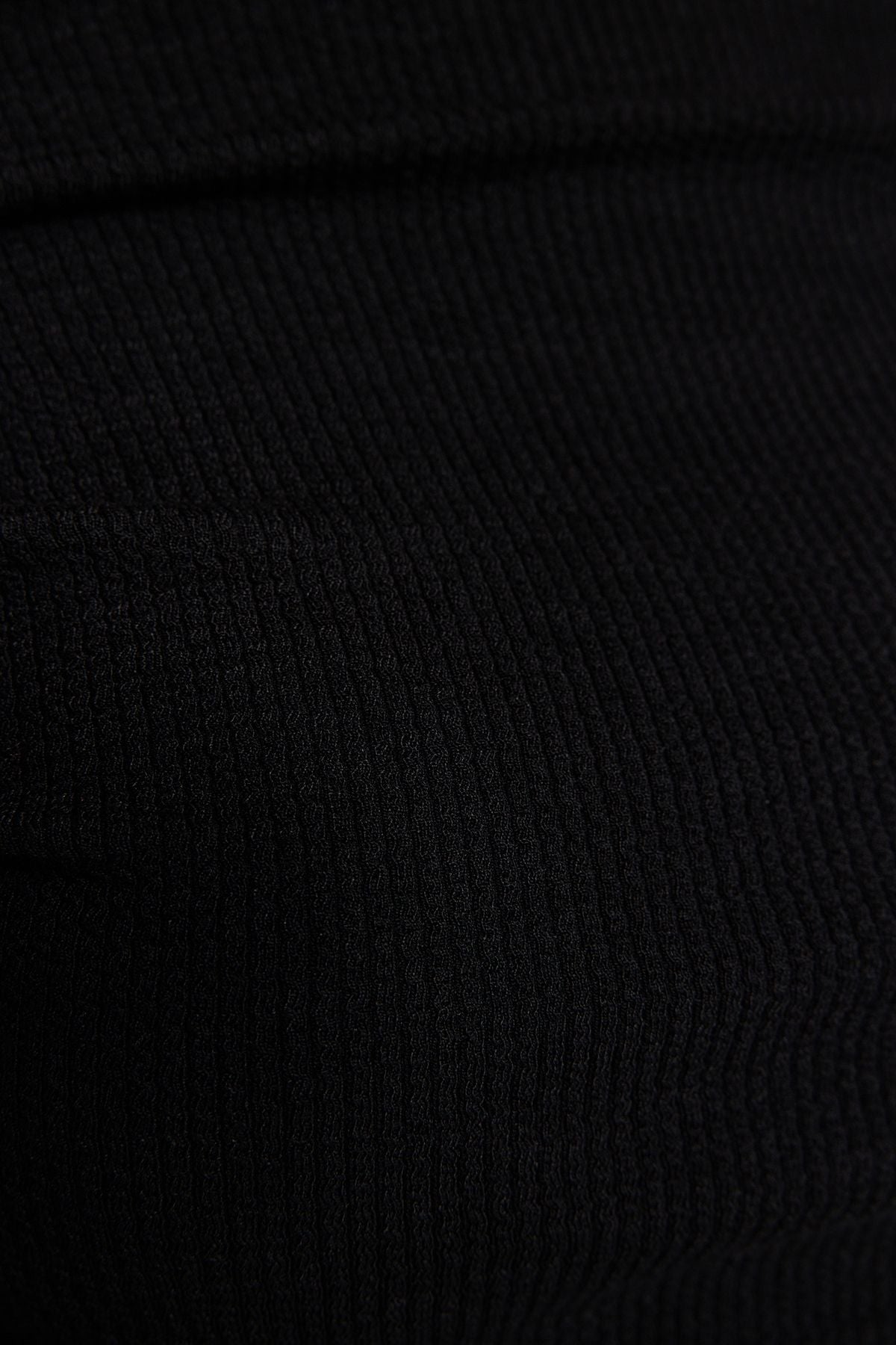 Black Draped Boat Neck Asymmetrical Knitted Blouse - All About Eg