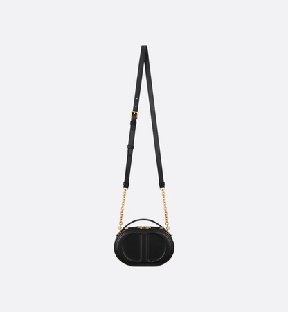 Christian Dior CD Signature Oval Camera Bag Black - All About Eg