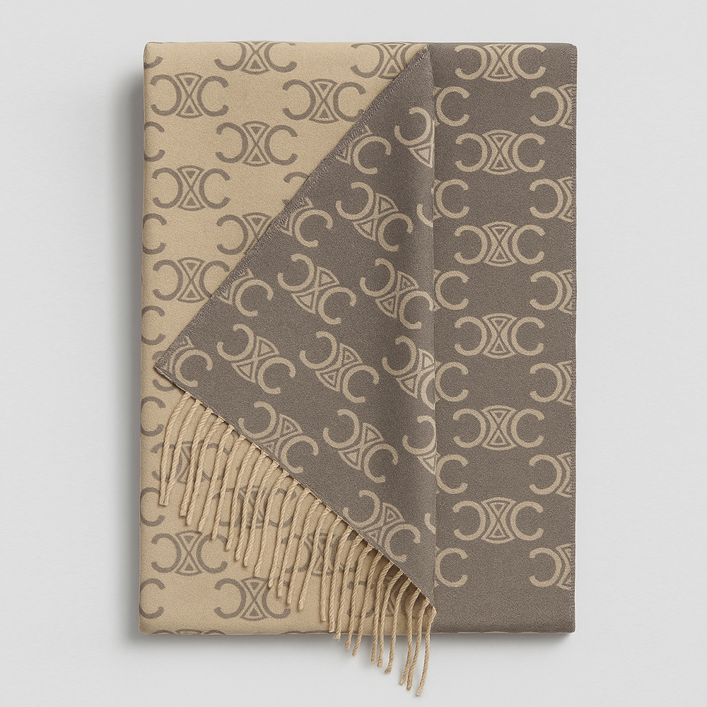 Celine Triomphe Wool Scarf