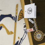 Hermès Horses & Carriage Wool Scarf – Green & Beige