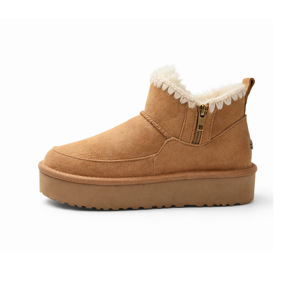 UGG Classic Ultra Zipper Mini Boot Chestnut