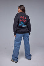 Rap Dog Printed Sweatshirt - All About Eg