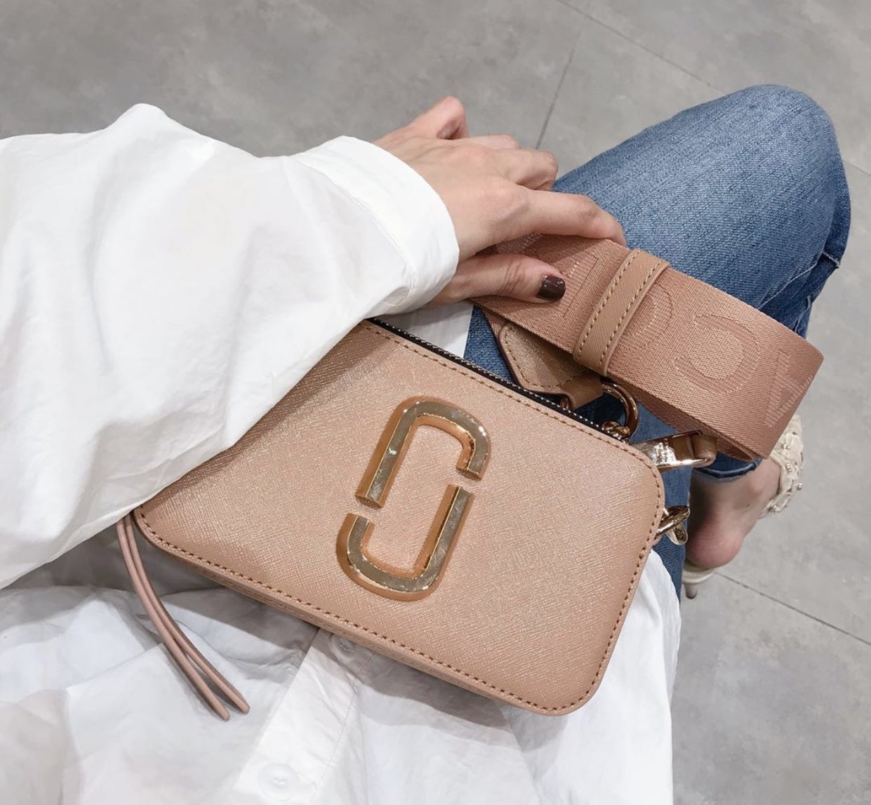 Marc Jacobs The Snapshot Dtm Bag In Khaki - All About Eg