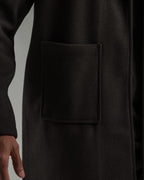 Oversized Knitted Sweater Black Coat Casual Lapel Warm Overcoat With Pockets - All About Eg