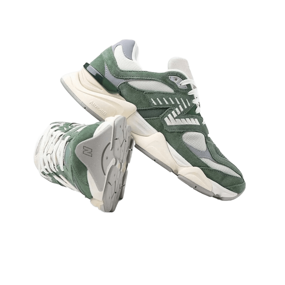 New Balance 9060 Returns in Green Suede