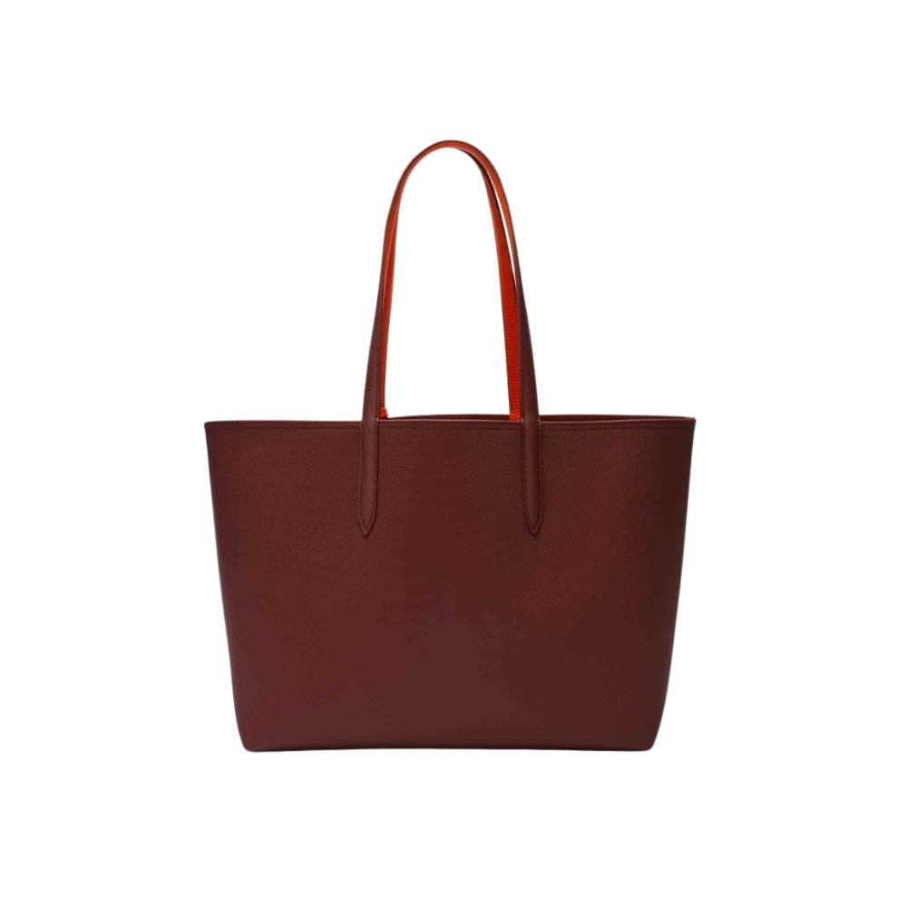 Lacoste Reversible Tote Bag – Two-Tone Piqué & Grained
