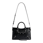 Balenciaga Black Small Leather Le City Top-Handle Bag