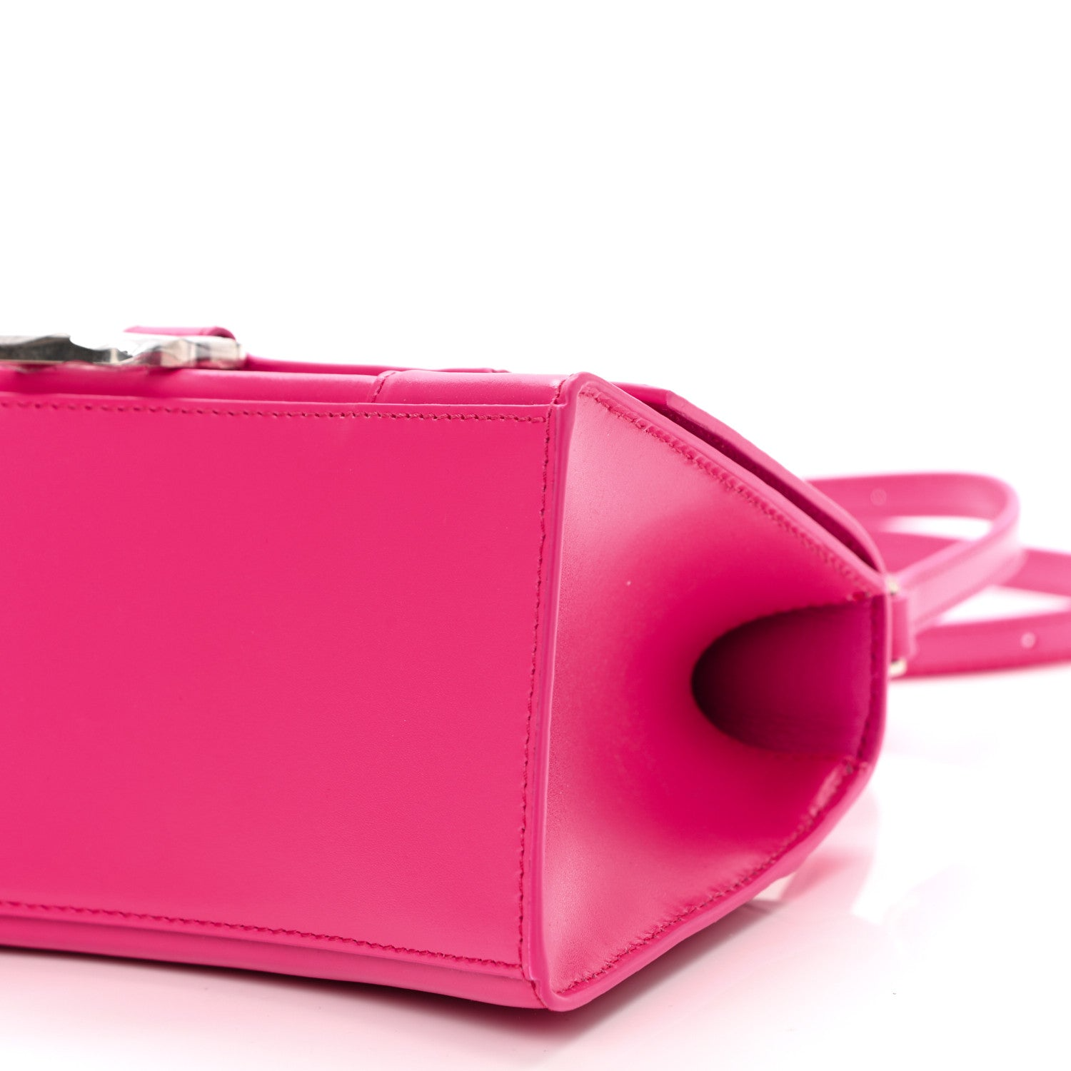 Balenciaga Hourglass Top Handle Shiny Box Acid Fuchsia - All About Eg