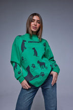 Sweatshirt - Green - Oversize - All About Eg
