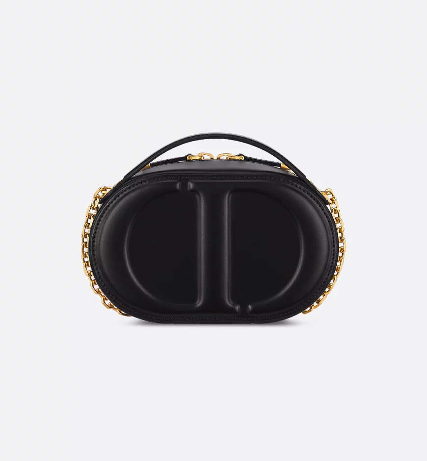 Christian Dior CD Signature Oval Camera Bag Black - All About Eg