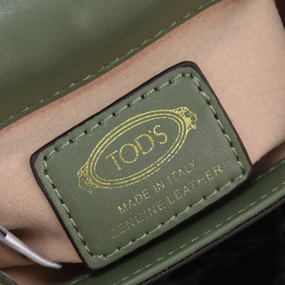 Tod's Timeless Crossbody Bag In Leather Micro Green - All About Eg