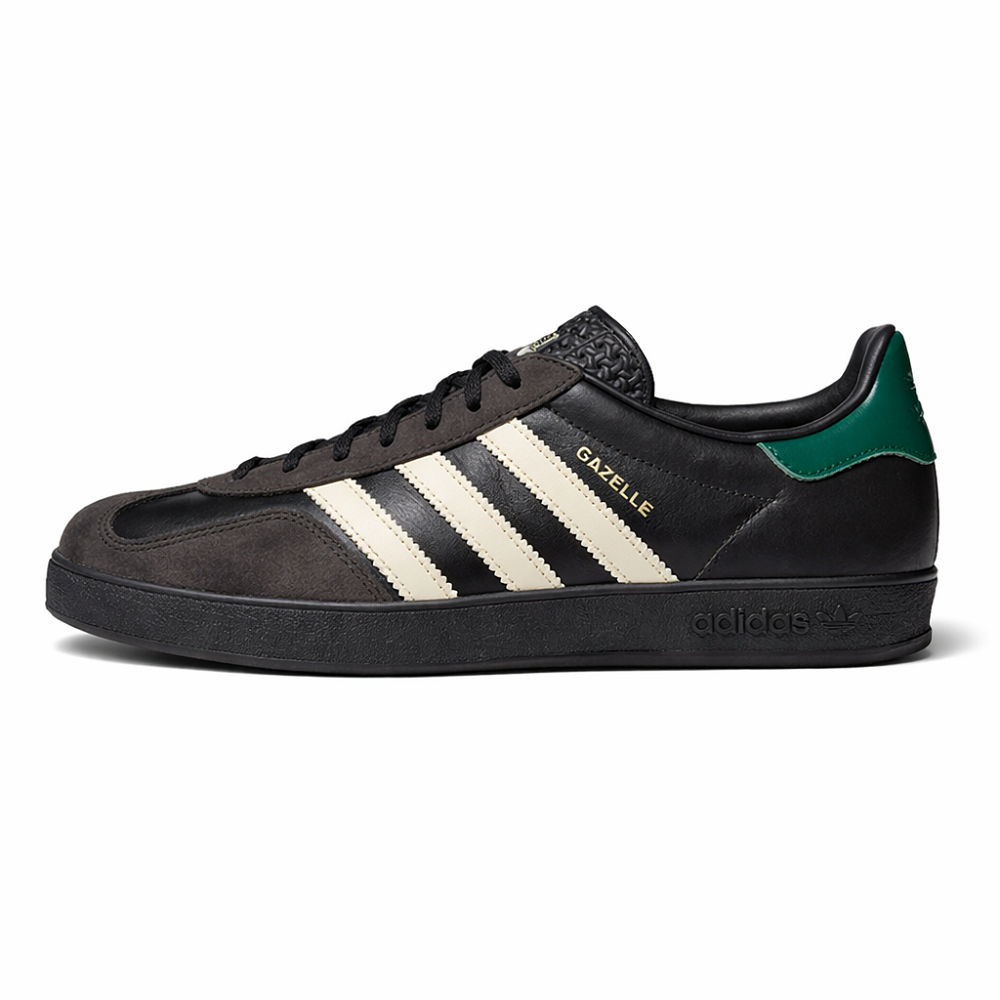 Adidas Gazelle Indoor Leather Black Brown Green