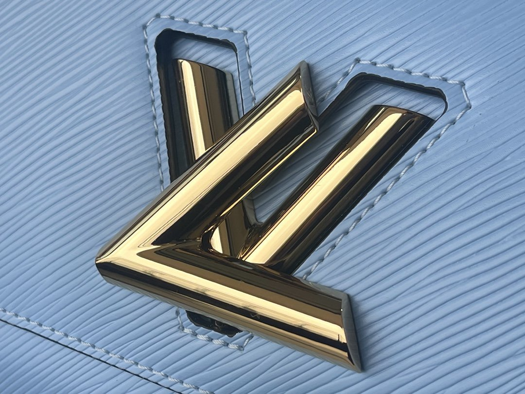 Louis Vuitton Twist MM Monogram Flower Bleu Nuage Blue Shoulder And Crossbody Bags - All About Eg