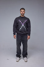 Unisex Design X Printed Sweatshirt - All About Eg