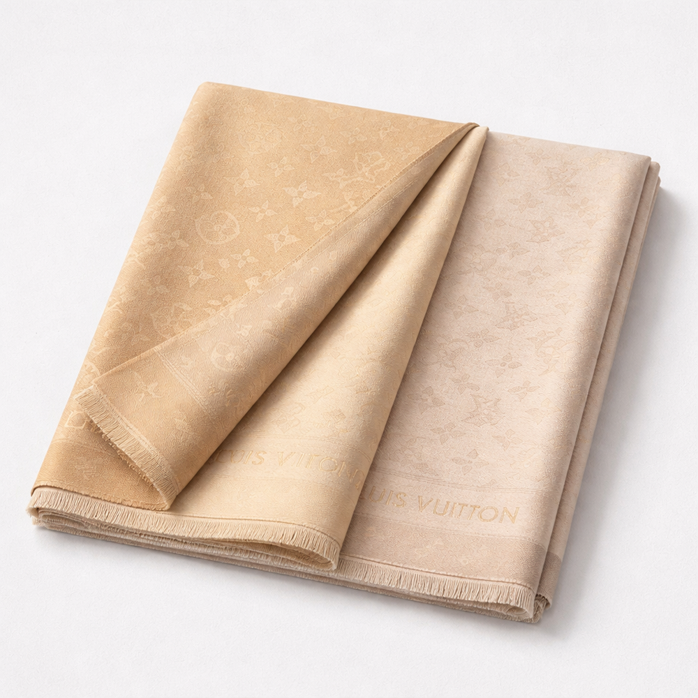 Louis Vuitton Monogram Gradient Scarf – Beige