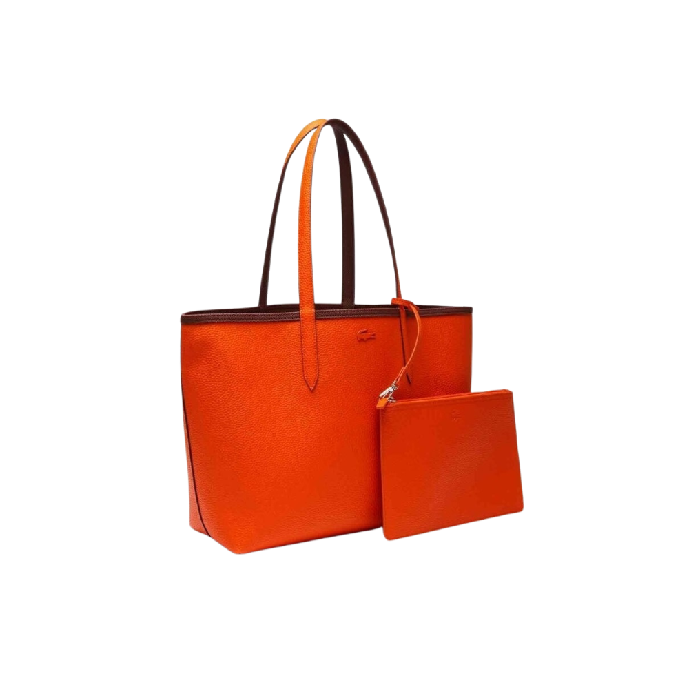 Lacoste Reversible Tote Bag – Two-Tone Piqué & Grained