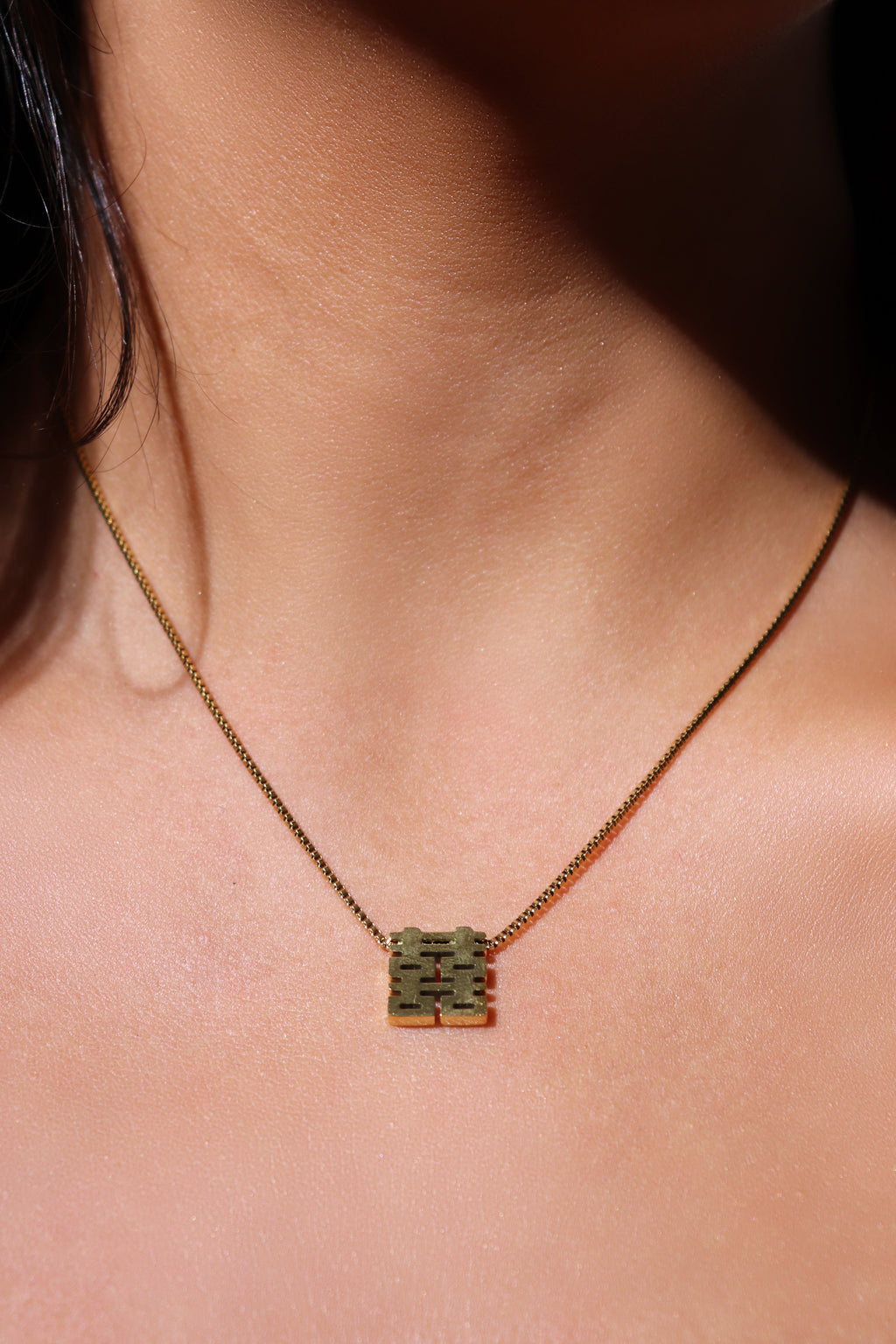 Lucky Chinese Character Necklace - All About Eg