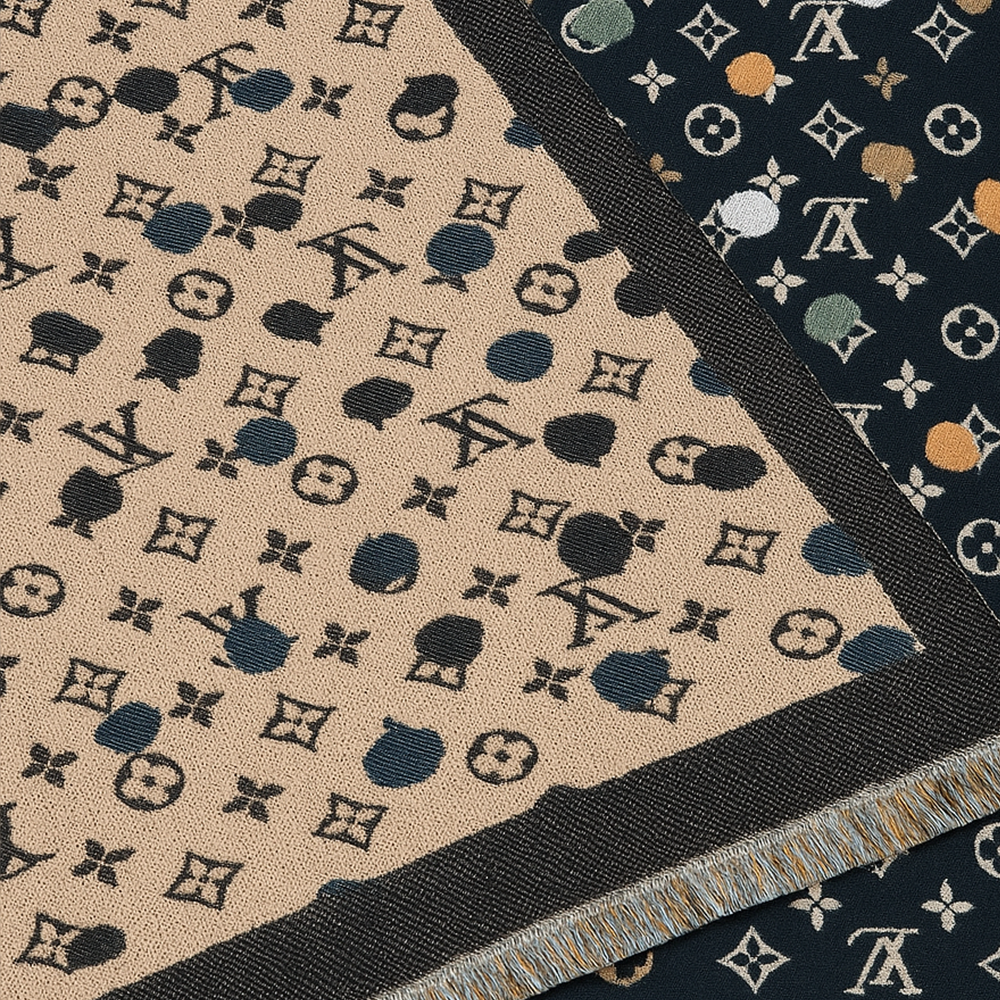 Louis Vuitton Reversible Monogram Wool Scarf