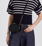 Christian Dior CD Signature Oval Camera Bag Black - All About Eg