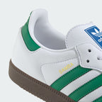 Adidas Samba OG Shoes Cloud White / Green - All About Eg