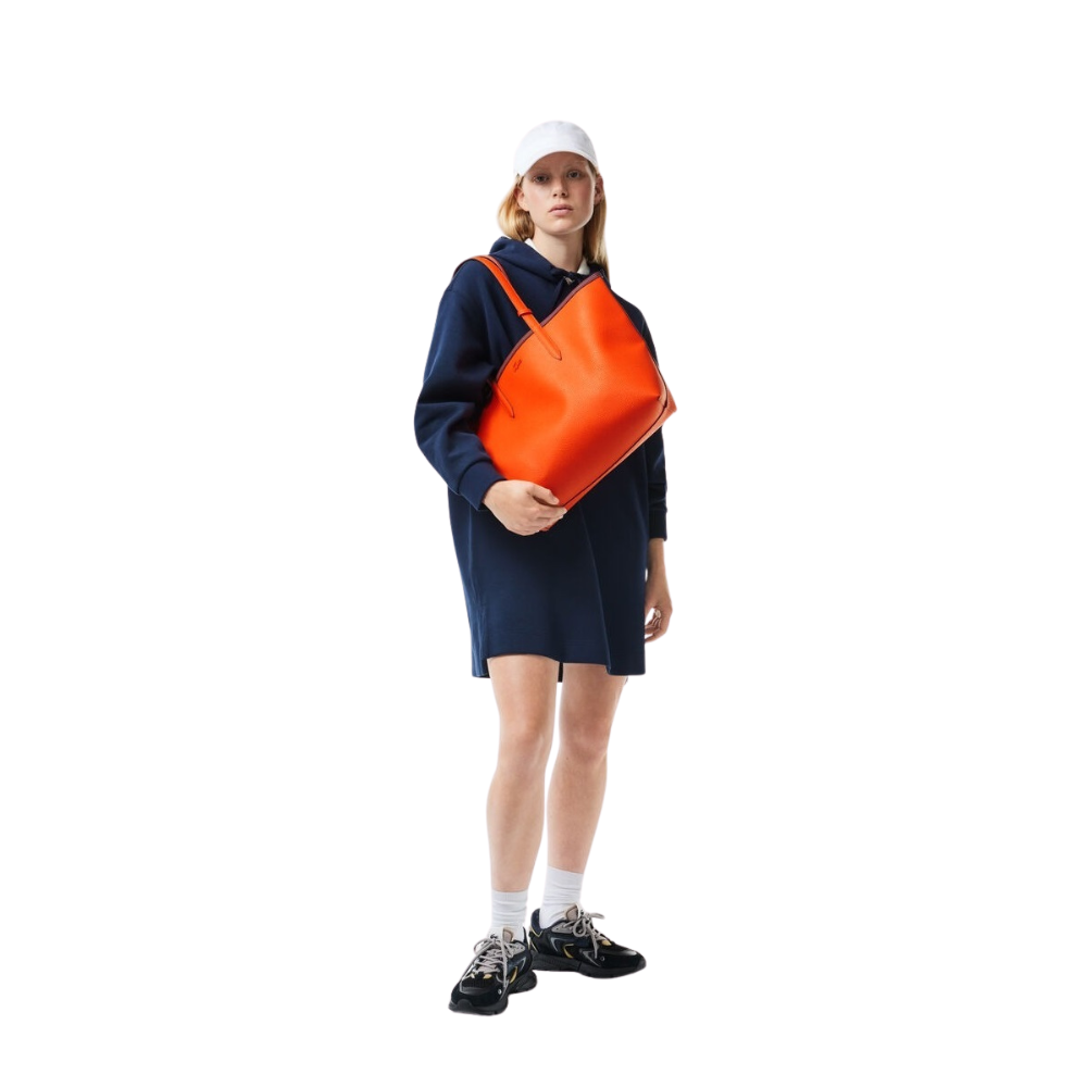 Lacoste Reversible Tote Bag – Two-Tone Piqué & Grained