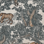 Christian Dior D-Oblique & Toile de Jouy Wool Scarf – Black & Grey