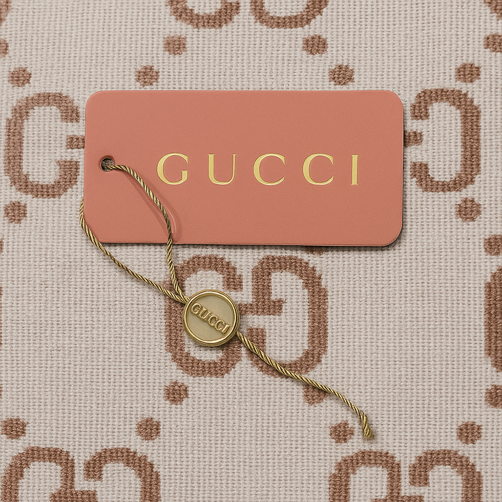 Gucci Reversible GG Jacquard Wool Scarf – Brown & Beige