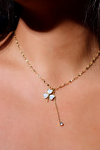 White hearts Necklace - All About Eg