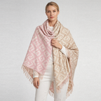 Fendi FF Monogram Shawl – Soft Pink