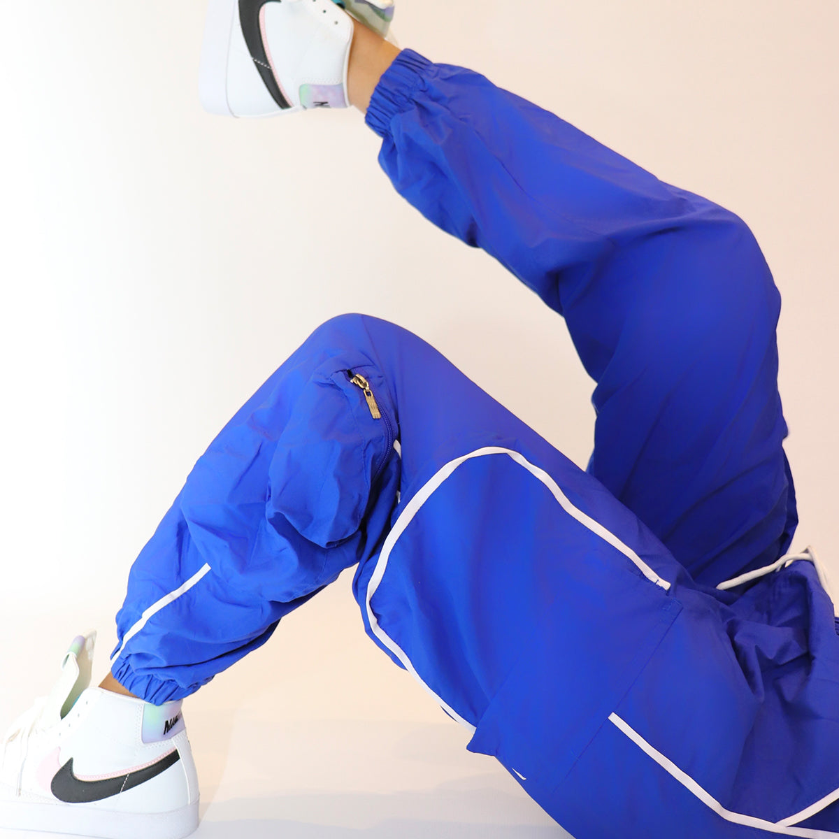 Blue Pocket Pants - All About Eg