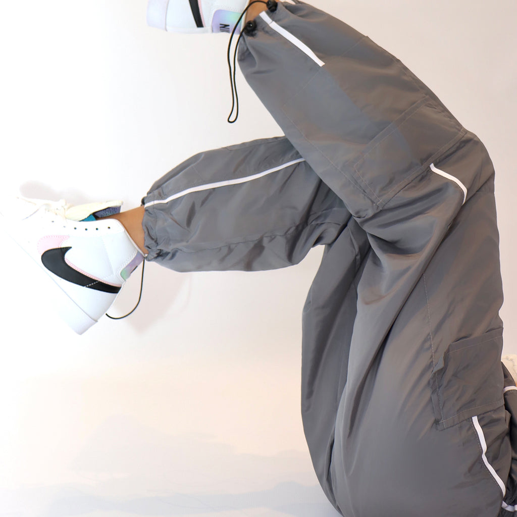 Grey Pocket Pants - All About Eg