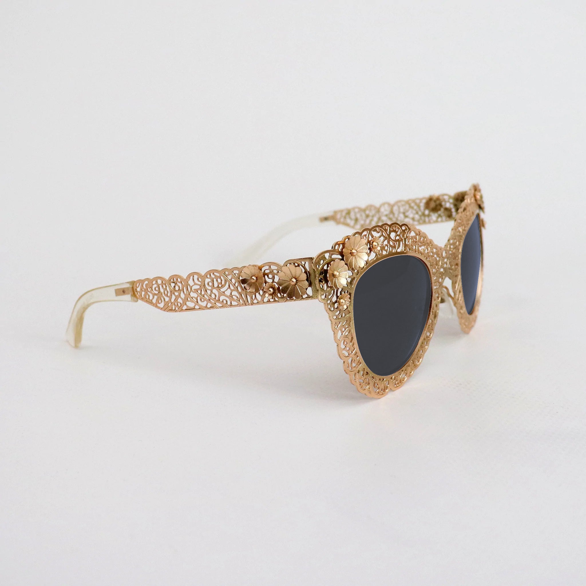 GOLD FRAME BLACK LENS - All About Eg