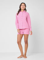 Gingham Shirt & Short Pyjama Set