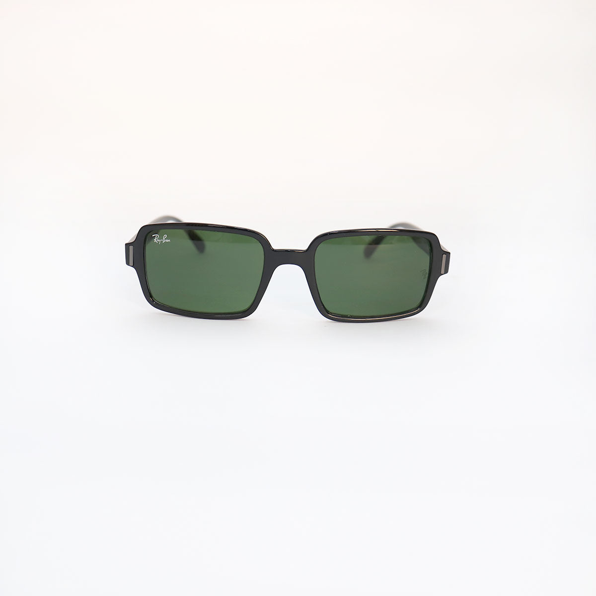 Sunglasses BLACK FRAME GREEN LENS - All About Eg