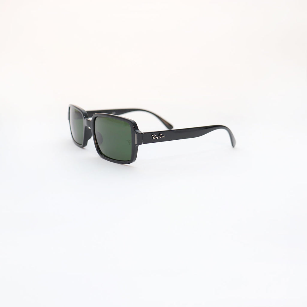 Sunglasses BLACK FRAME GREEN LENS - All About Eg