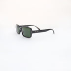 Sunglasses BLACK FRAME GREEN LENS - All About Eg