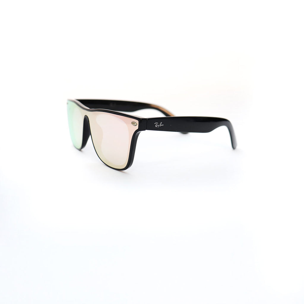 Sunglasses BLACK FRAME PINK LENS - All About Eg