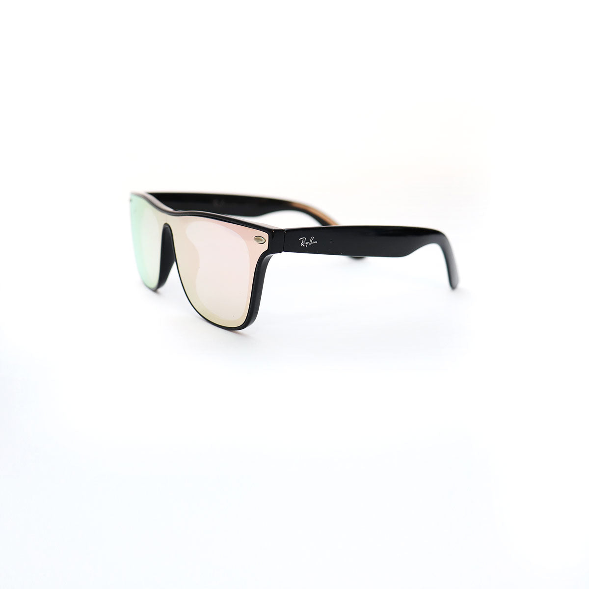 Sunglasses BLACK FRAME PINK LENS - All About Eg