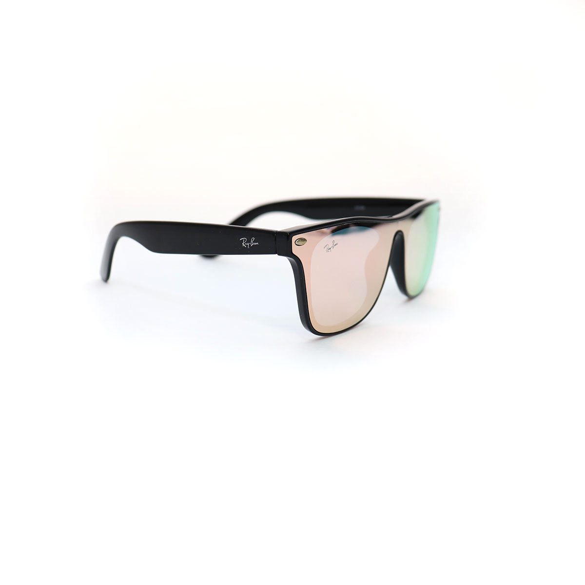 Sunglasses BLACK FRAME PINK LENS - All About Eg