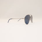 RAY-BAN AVIATOR REVERSE SILVER FRAME BLUE LENS - All About Eg