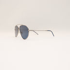 RAY-BAN AVIATOR REVERSE SILVER FRAME BLUE LENS - All About Eg