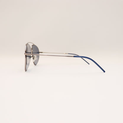 RAY-BAN AVIATOR REVERSE SILVER FRAME BLUE LENS - All About Eg