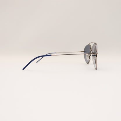 RAY-BAN AVIATOR REVERSE SILVER FRAME BLUE LENS - All About Eg