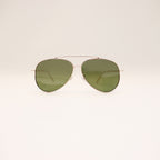 RAY-BAN AVIATOR REVERSE GOLD FRAME GREEN LENS - All About Eg