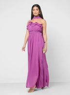 Ruffled Bandeau Dress
