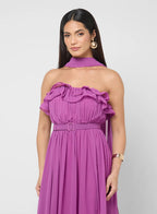 Ruffled Bandeau Dress