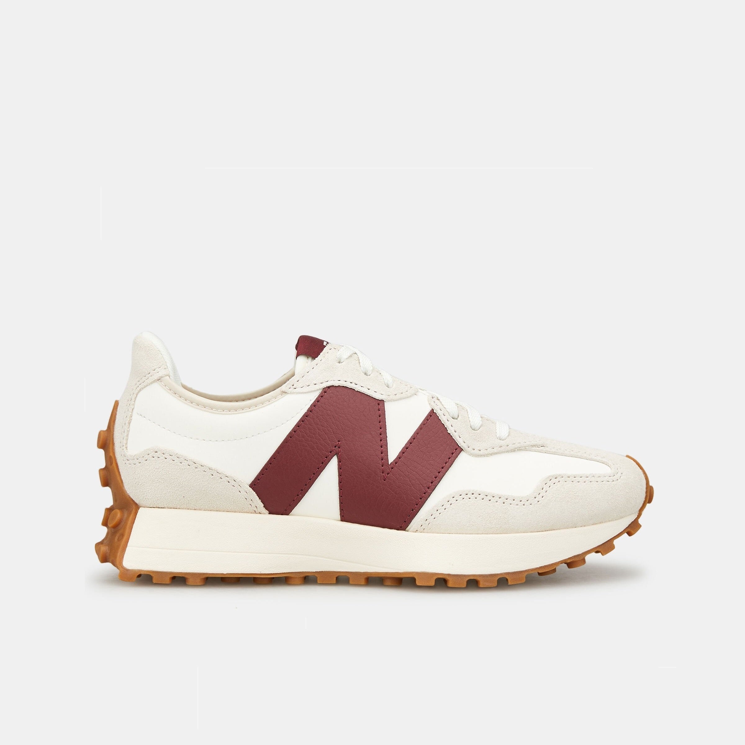 New Balance 327 Low Top Sneaker 'White Dark Red' - All About Eg