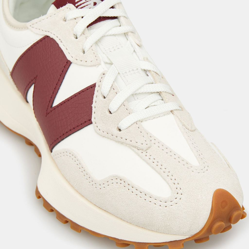 New Balance 327 Low Top Sneaker 'White Dark Red' - All About Eg