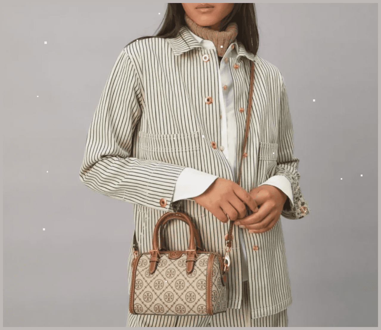 Tory Burch Monogram Bag Beige