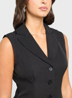 Sleeveless Blazer Dress